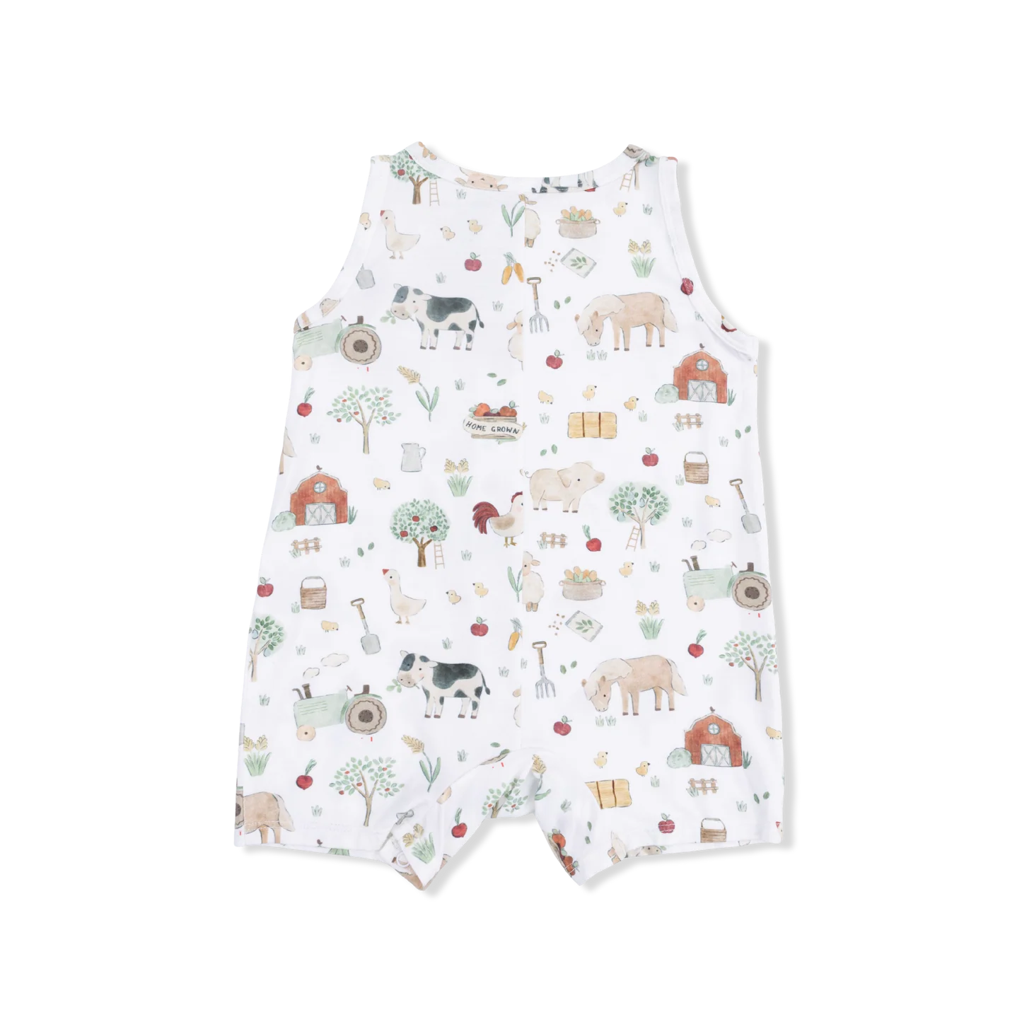 Cute Farm Animals Sleeveless Shortie Romper