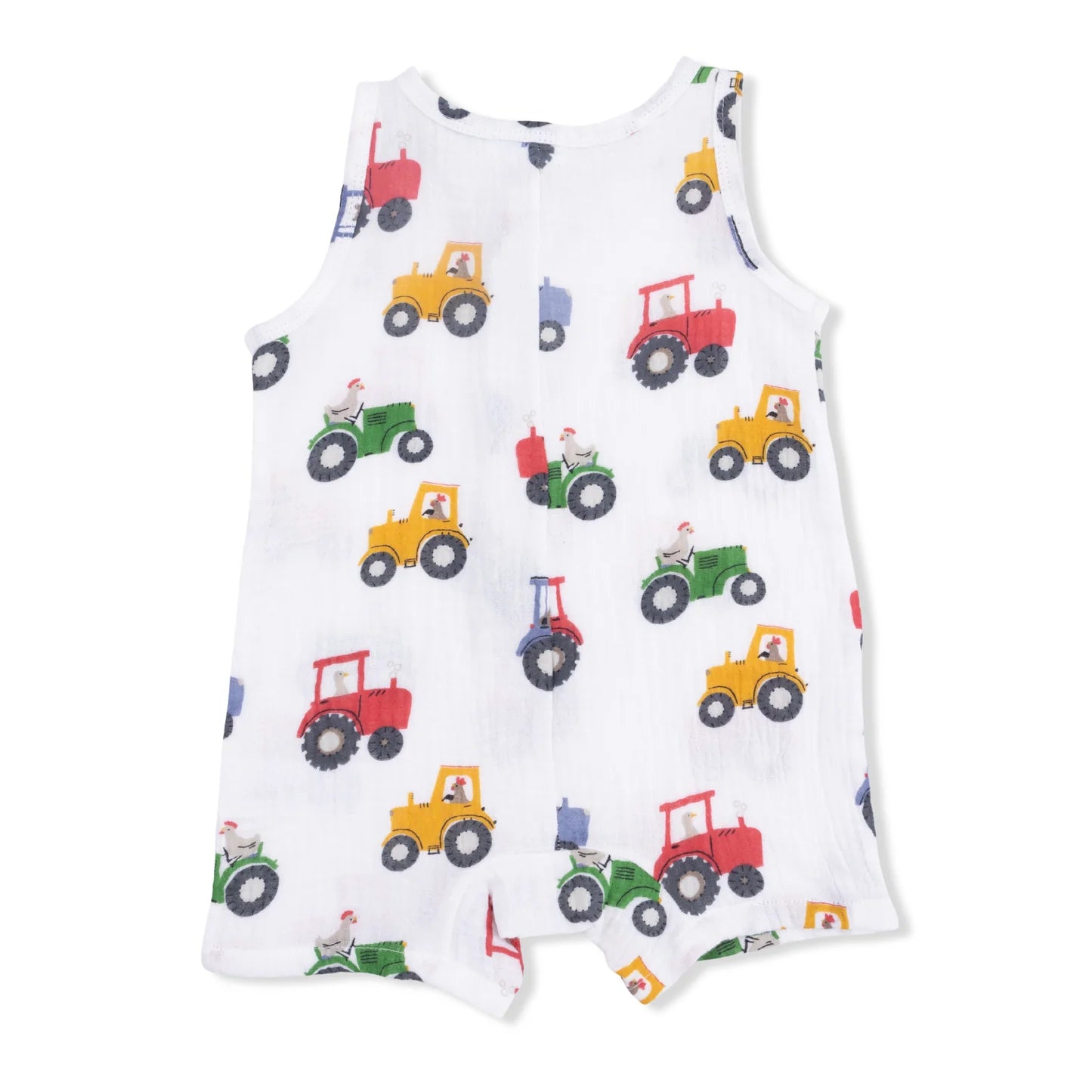 Tractor Friends Sleeveless Shortie Romper