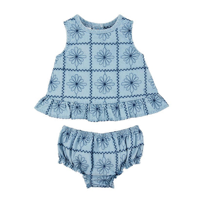 Denim Pinafore Set