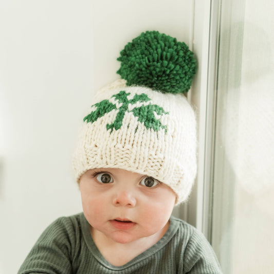 Shamrock St. Patrick's Day Hand Knit Beanie