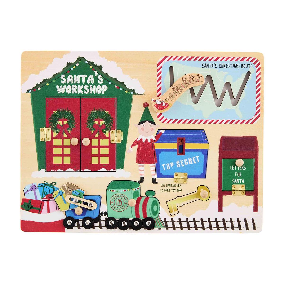 Santa's Workshop Busy Board Puzzle