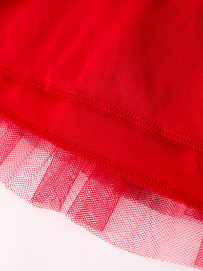 Red Tulle Skirt