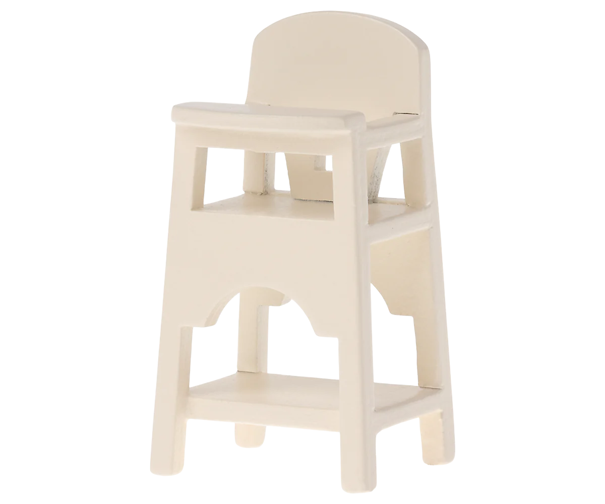 Maileg High chair, Mouse - Off white