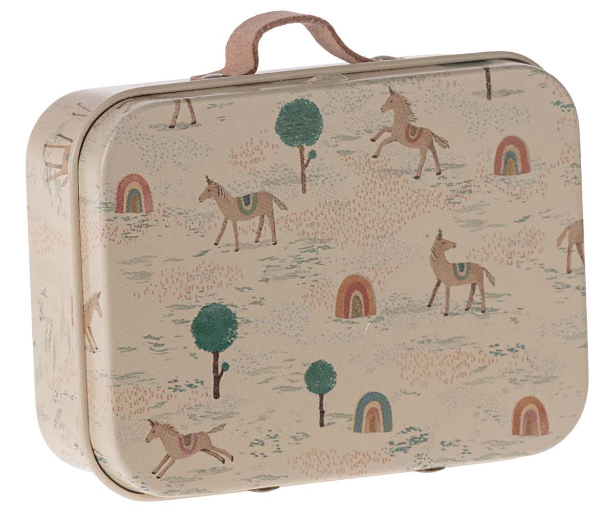 Maileg Suitcase, Micro size in Des licornes
