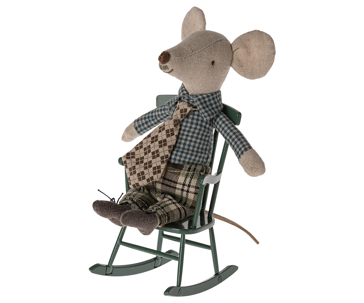 Mouse Rocking Chair - Dark Green