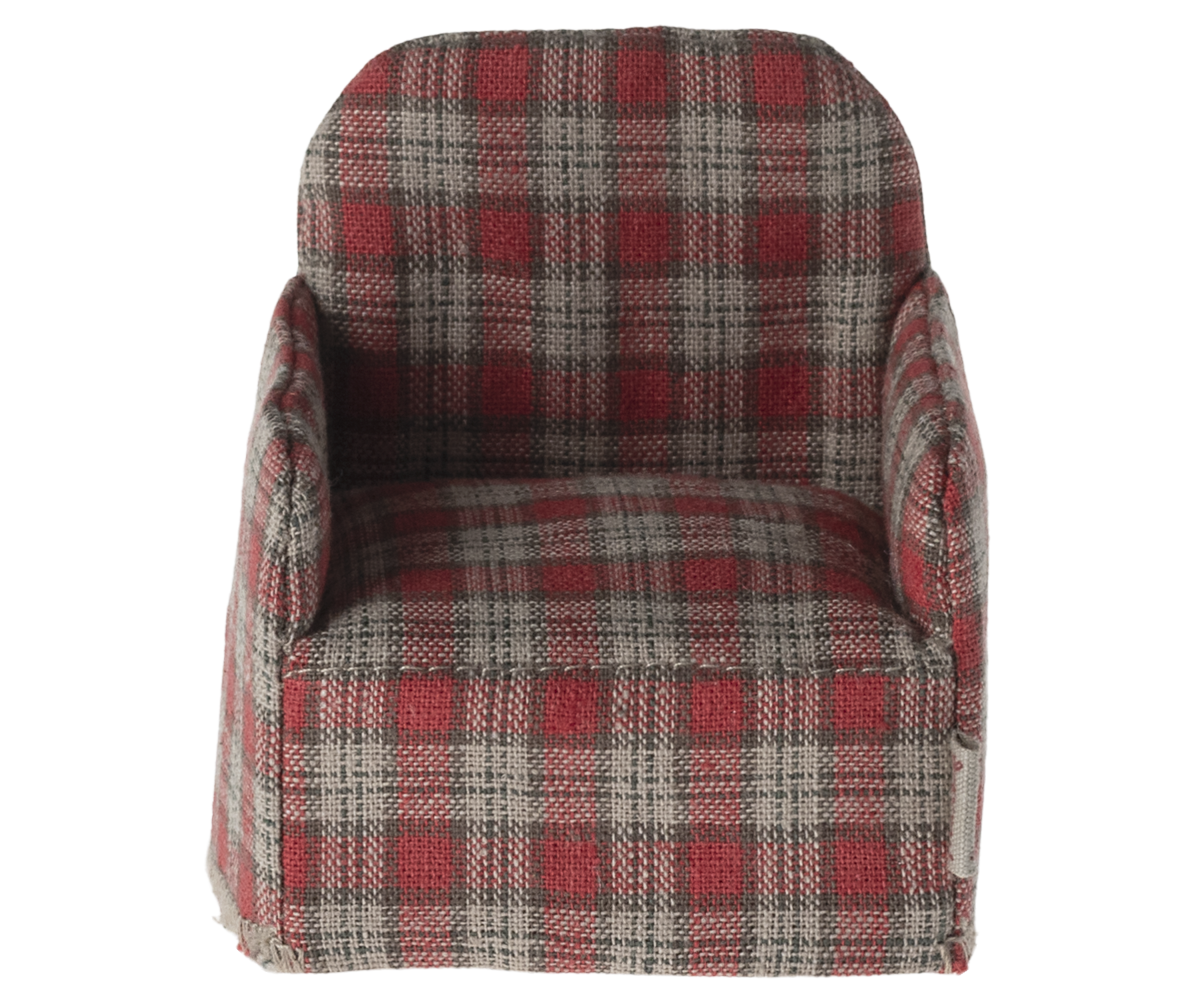 Maileg Red Checker Mouse Chair