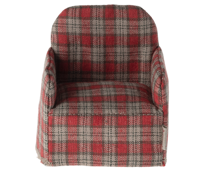 Maileg Red Checker Mouse Chair