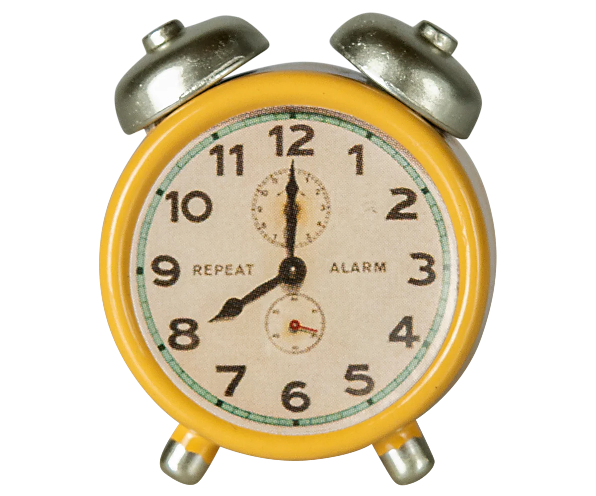 PREORDER - Alarm clock, Mouse - Yellow