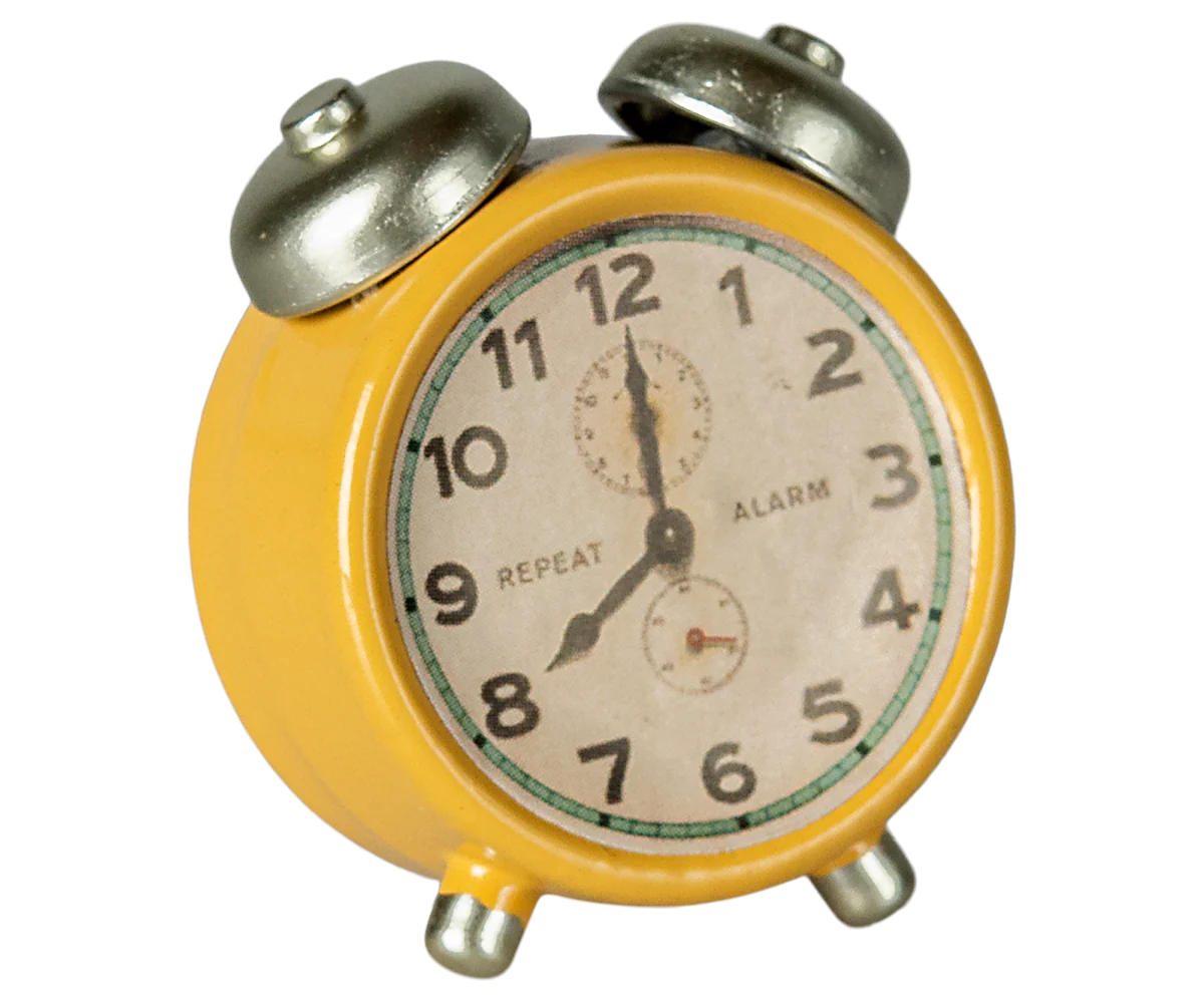 PREORDER - Alarm clock, Mouse - Yellow