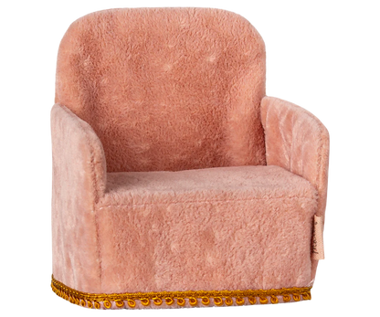 Maileg Folding chair, Mouse - Rose