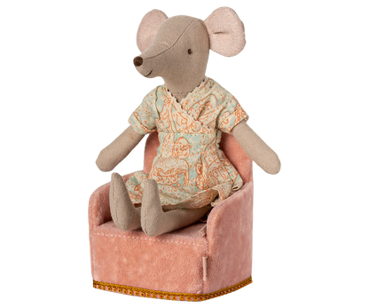 Maileg Folding chair, Mouse - Rose