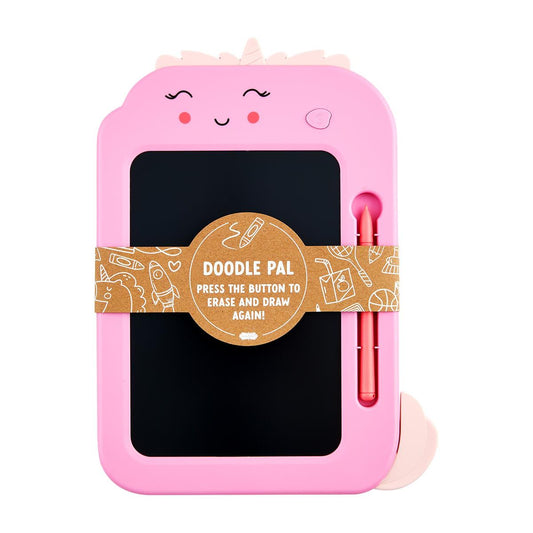 Pink doodle board with stylus pen. The pressure-activated display ensures a smooth and responsive drawing experience, providing hours of creative fun.