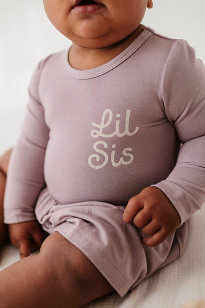 Lil Sis Bodysuit Dress + Headband Set