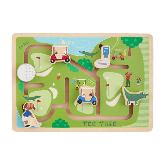 Golf Maze Wood Toy