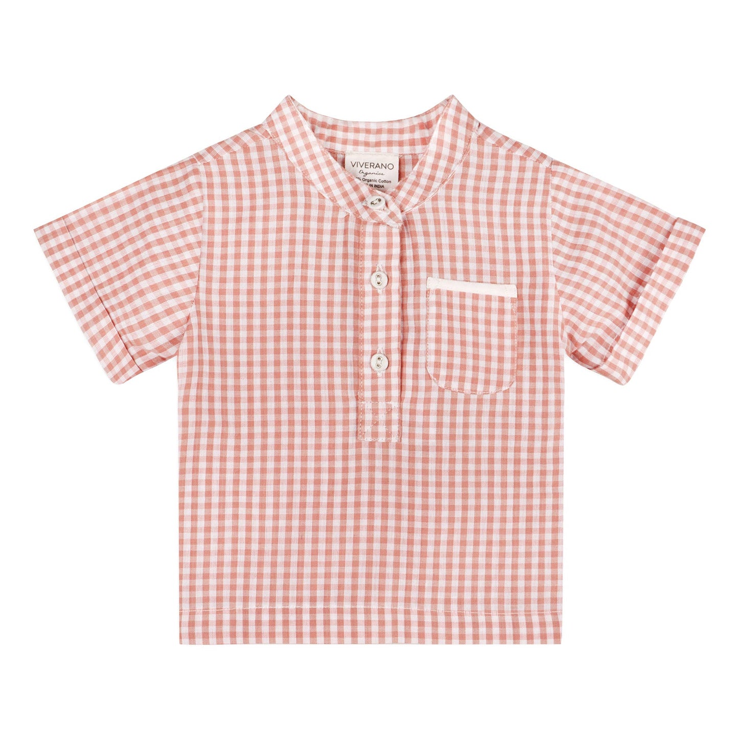 Billie Gingham Baby Shirt + Shorts 2 pc Set