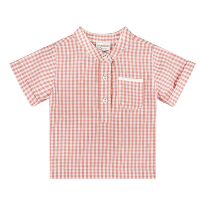 Billie Gingham Baby Shirt + Shorts 2 pc Set