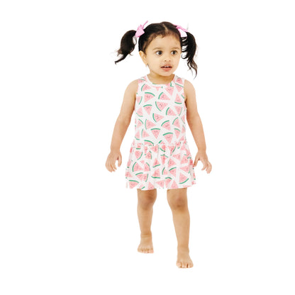 Watermelon Hearts Bodysuit with Skirt