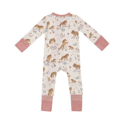 Pretty Ponies - 2 Way Zipper Romper