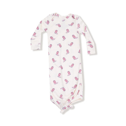 Petite Cowgirl Boots Knotted Gown