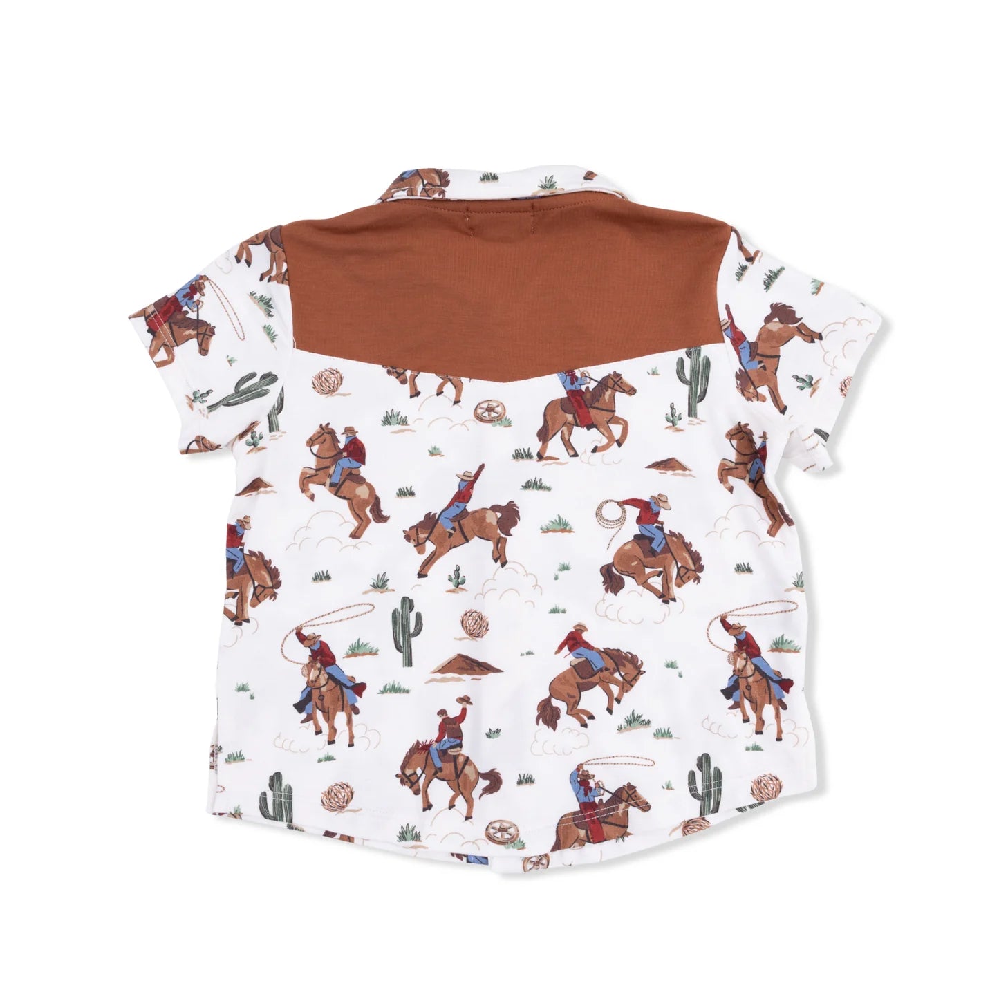 Buckaroo Western Set - Short Sleeve Western Pearl Snap Shirt with Shorts