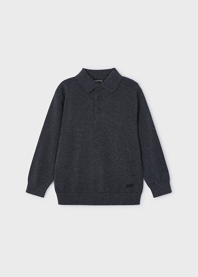 Knit polo for boys