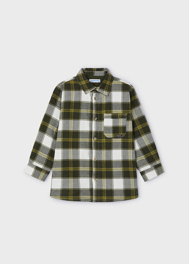 Plaid overshirt - Moss