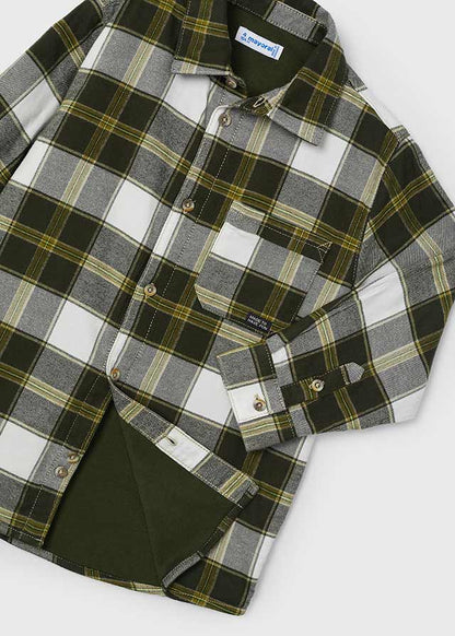 Plaid overshirt - Moss