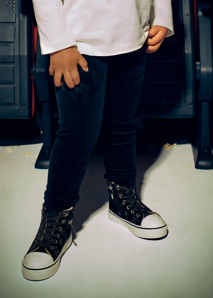 Girl Basic Velvet Leggings