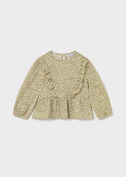 Bambula Blouse with Flowers