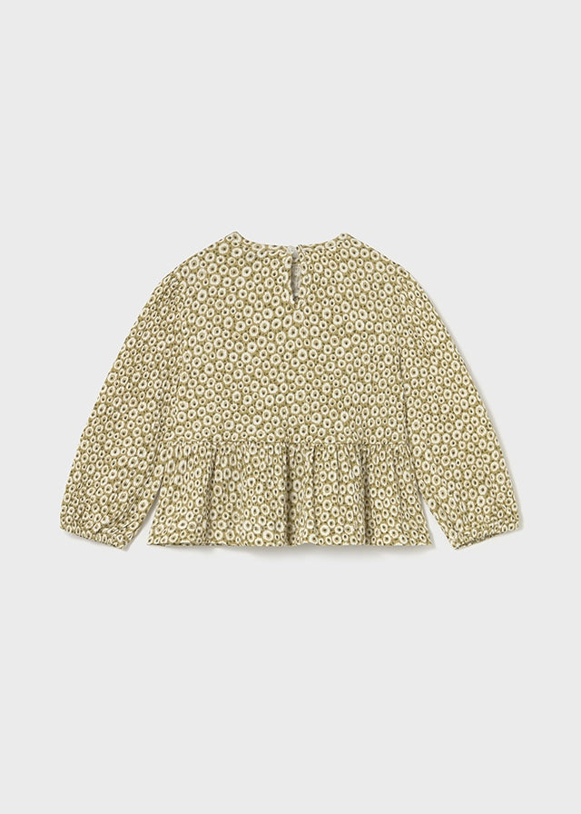 Bambula Blouse with Flowers