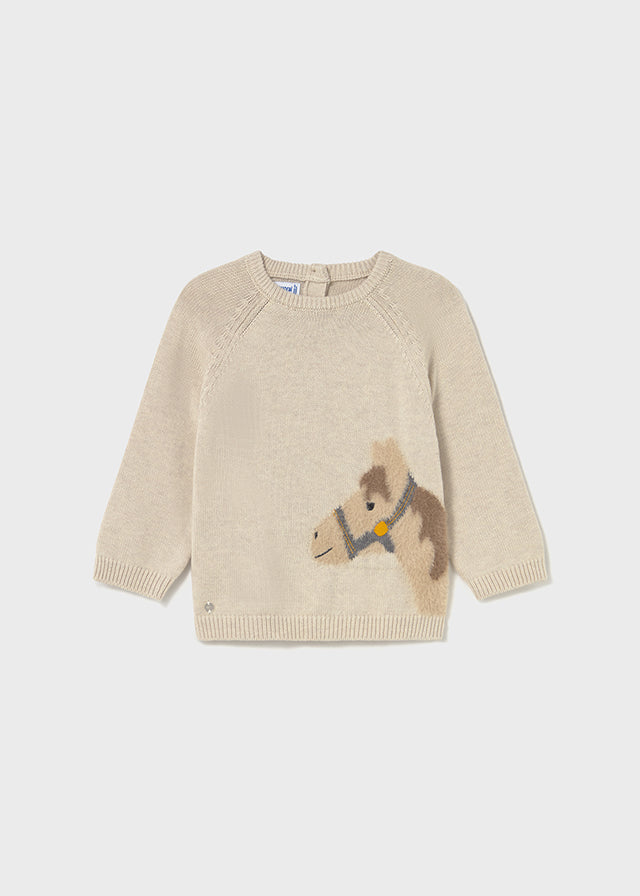 Horse Intarsia Sweater