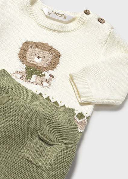 Newborn Knit Pants and Sweater Set