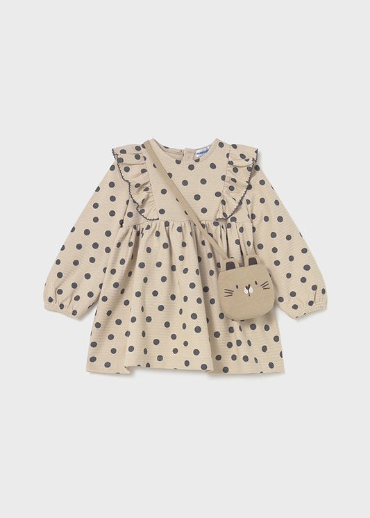 Polka Dot Dress with Purse