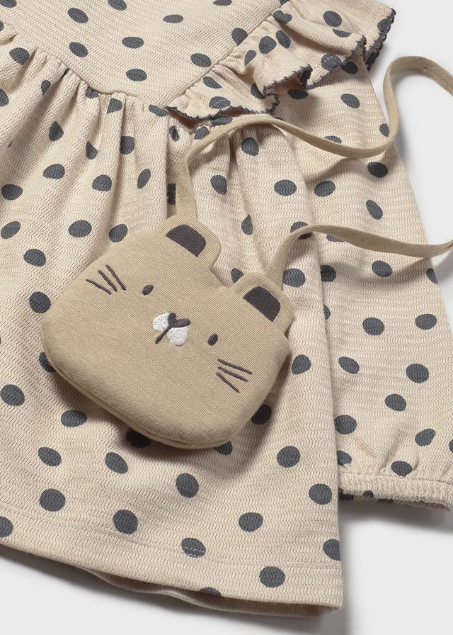 Polka Dot Dress with Purse