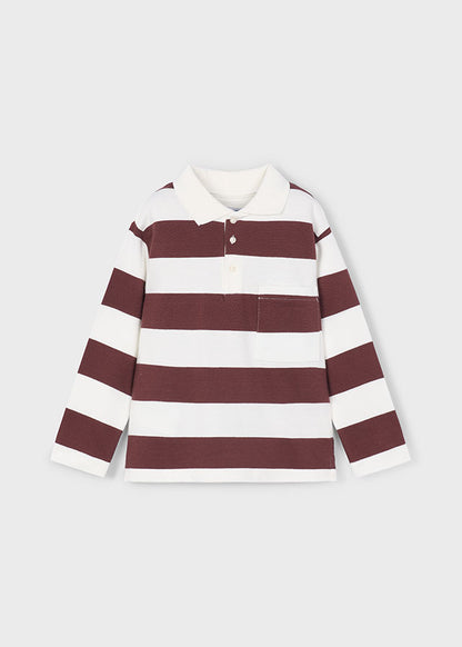 Plum Stripe Polo Shirt
