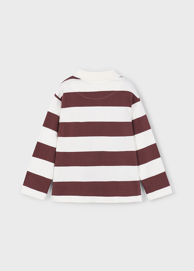 Plum Stripe Polo Shirt