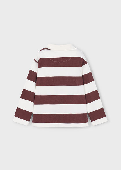 Plum Stripe Polo Shirt