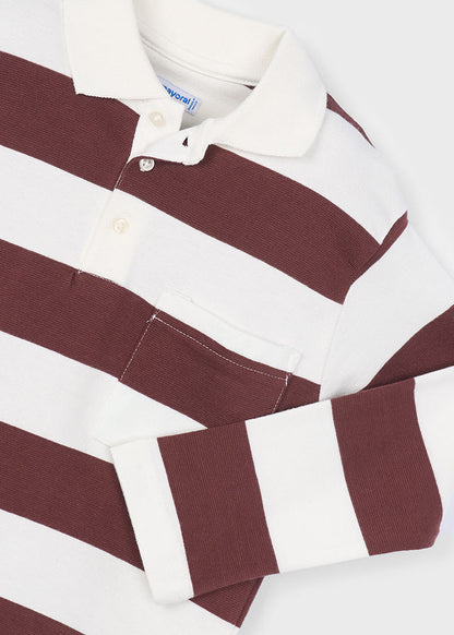 Plum Stripe Polo Shirt