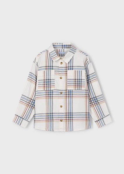 Boy Plaid Shirt - Cereal