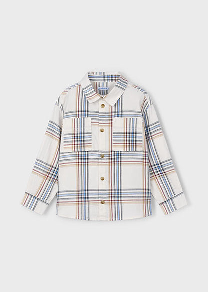 Boy Plaid Shirt - Cereal