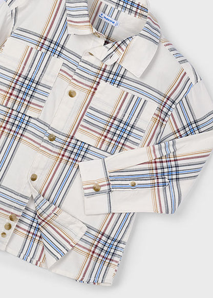 Boy Plaid Shirt - Cereal