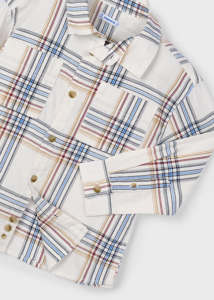 Boy Plaid Shirt - Cereal