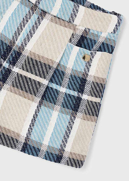 Navy Plaid Shorts