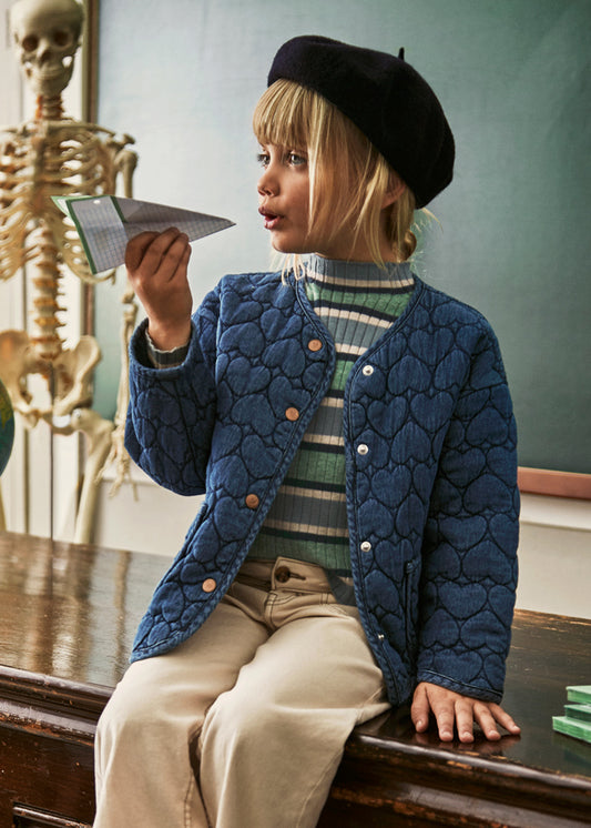 Denim Heart Coat