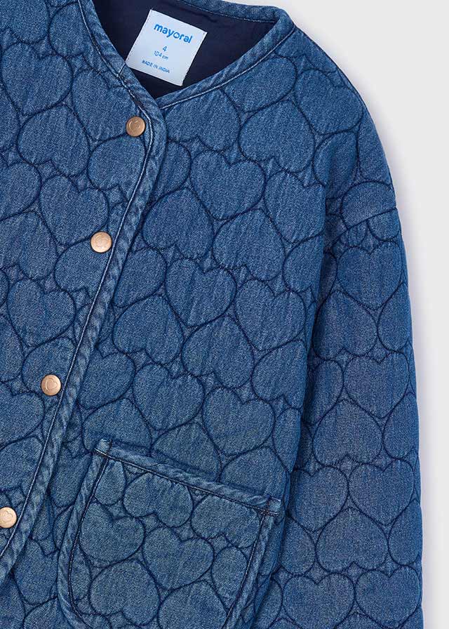Denim Heart Coat