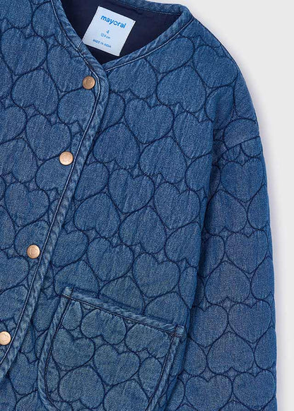 Denim Heart Coat