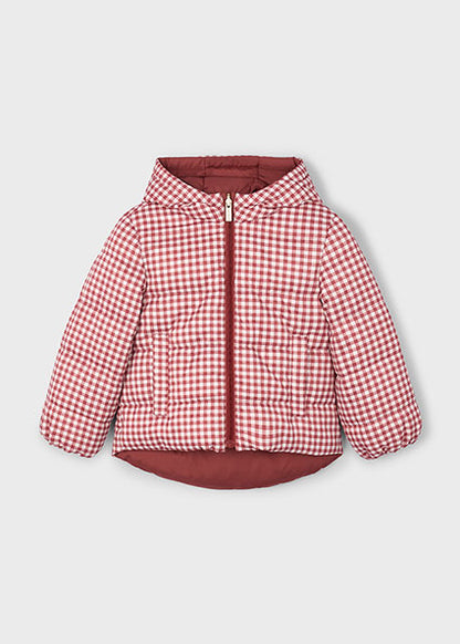 Gingham Reversible Puffer Jacket