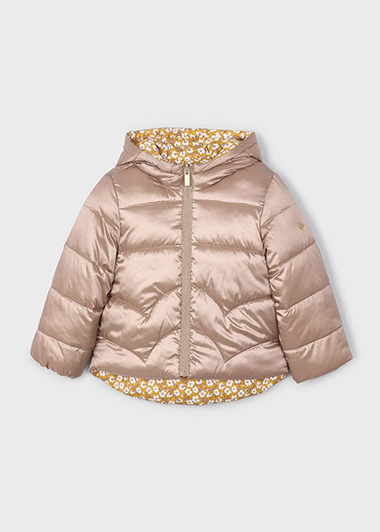 Reversible Floral Puffer Jacket
