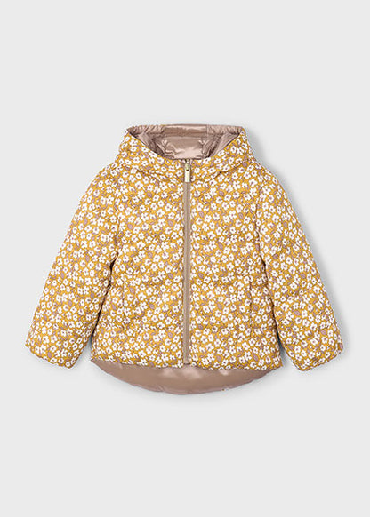Reversible Floral Puffer Jacket