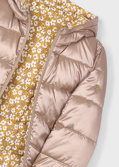 Reversible Floral Puffer Jacket